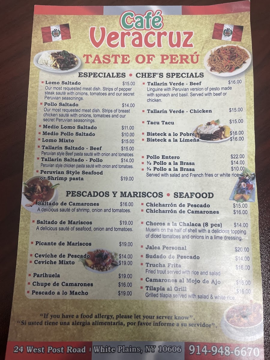 Cafe Veracruz 1 Menu - Image 4
